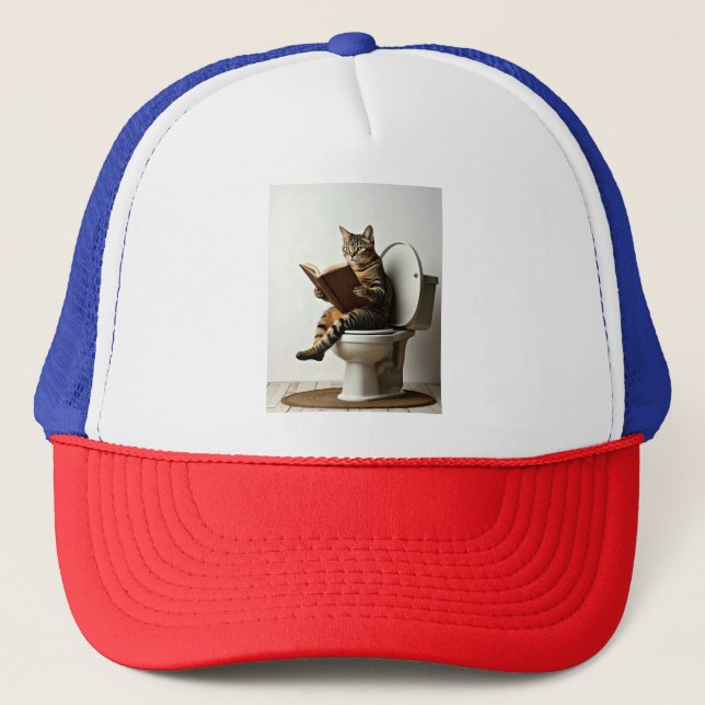 Boné Gato Feliz: Design de Gatinhos Gons Bonitos para G (Frente)
