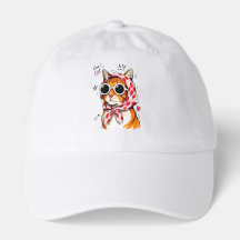Gato Legal com Óculos de Sol & Lenço de Cabeça com
