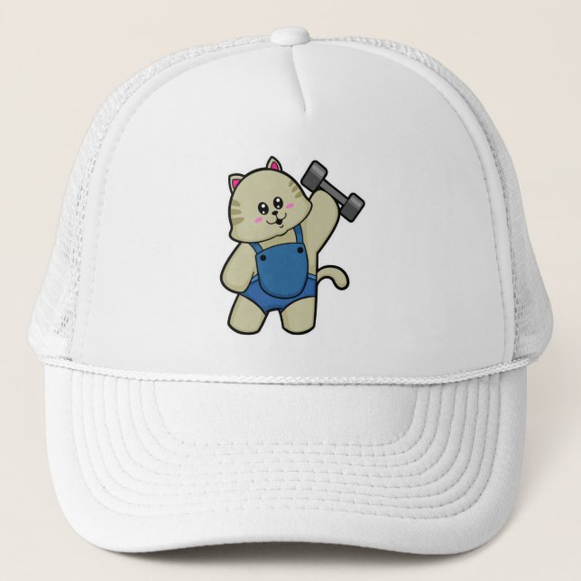 Boné Gato na Malhação com Dumbbell (Frente)