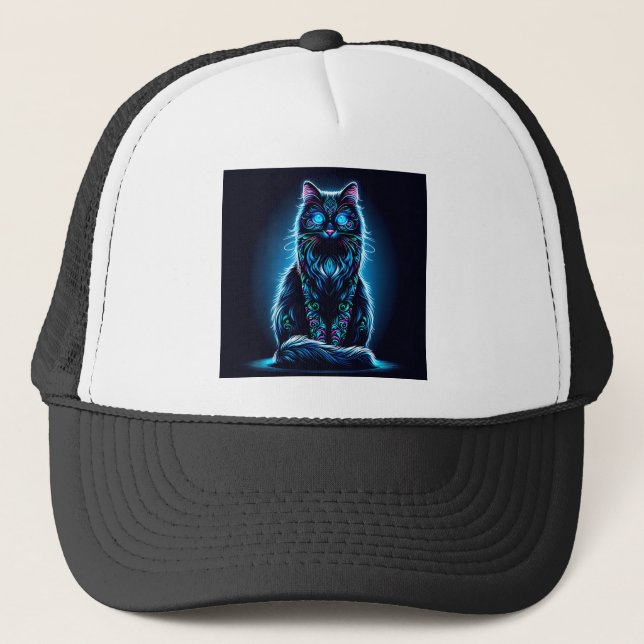 Boné Gato Neon Fundo Vibrante-97948 (Frente)