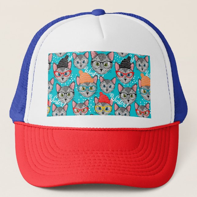 Boné Gato no chapéu (Frente)