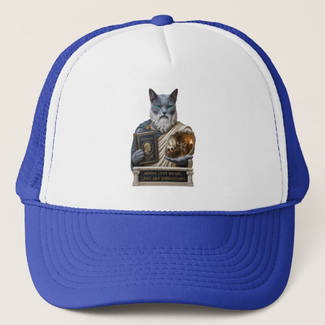 Boné Gato Plato Azul Russo (Frente)