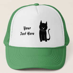 Boné Gato preto bonito