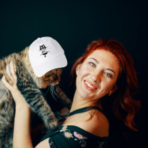 Gato Preto Simples Fofo Amante Gata Mãe