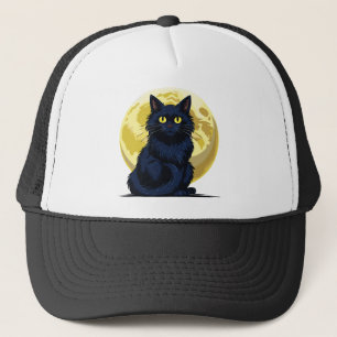 Boné Gato preto zangado