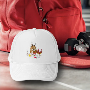 Boné Gato Selvagem Caracal Floral Verde