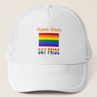 Boné Gay Pride and Rainbow Flag Personalized 