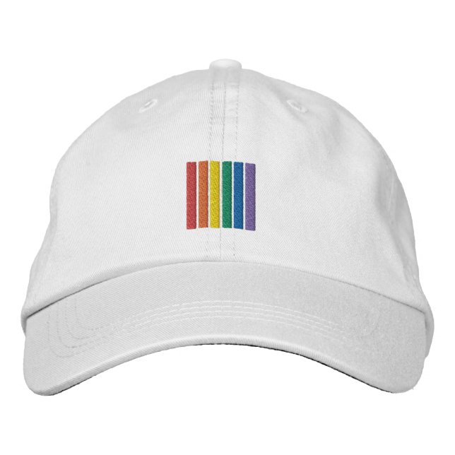 Boné Gay Rainbow Pride Flag Stripes (Frente)