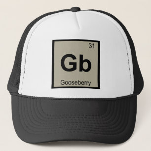 Boné Gb - Símbolo de Mesa periódica de química Goose