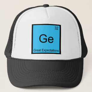 Boné Ge - Símbolo T do elemento da química das grande