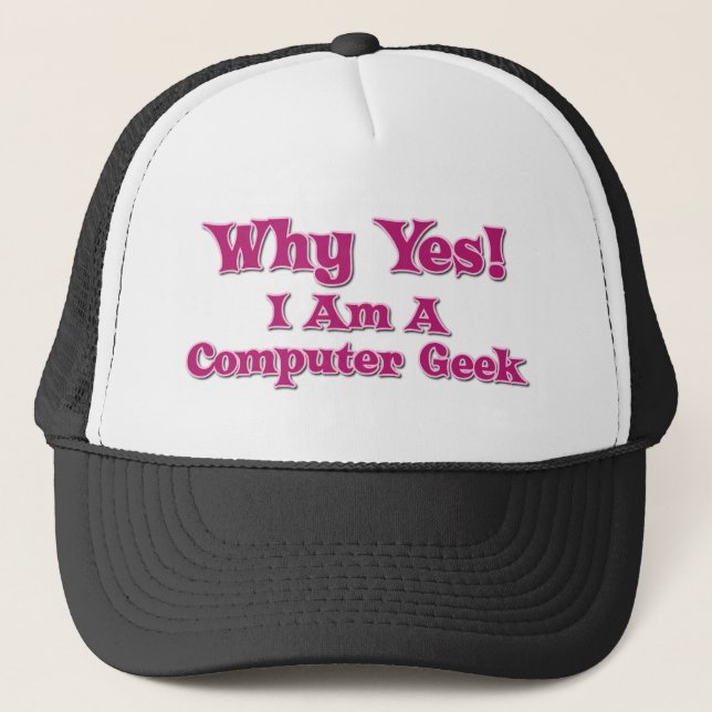 Boné Geek do computador (Frente)