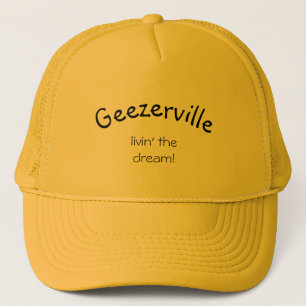 Boné Geezerville Funny Message Yellow Hat