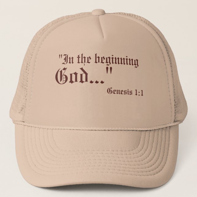 Boné Gênesis 1:1 Hat (Frente)