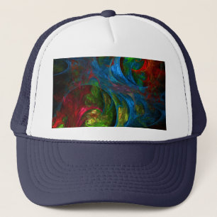 Boné Gênesis Blue Abstrato Art Hat