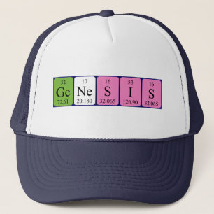 Boné Genesis periodic table name hat