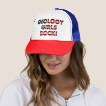 Geology Girls Rock! (Bandeira EUA) Impressão