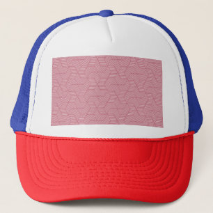 Boné Geometria de Linha: Textura Vintage Moderna