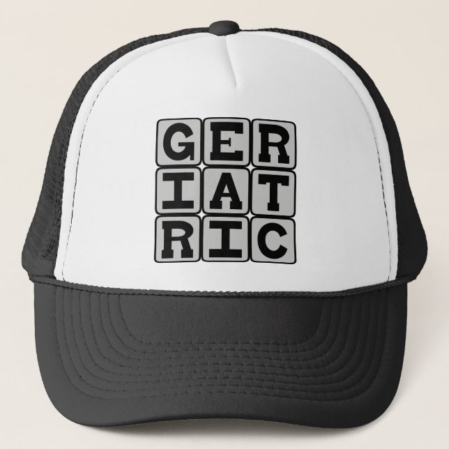Boné Geriátrico, Relativo a Pessoas Idosas (Frente)