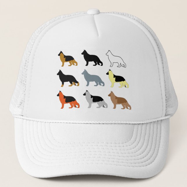 Boné german shepherd todos os silos das cores (Frente)