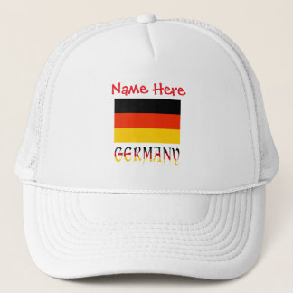 Boné Germany and German Flag Personalized  Trucker Hat