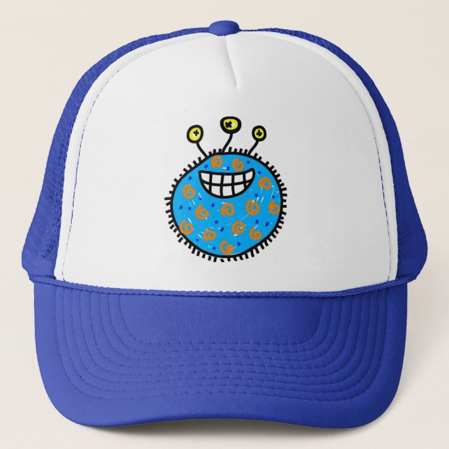 Boné Germe azul dos desenhos animados (Frente)