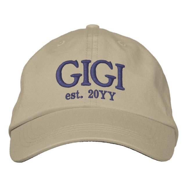 Boné Gigi Est Personalizado. | Presentes para a avó (Frente)