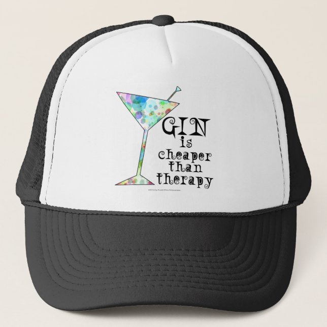 Boné GIN é mais barato que terapia (Frente)