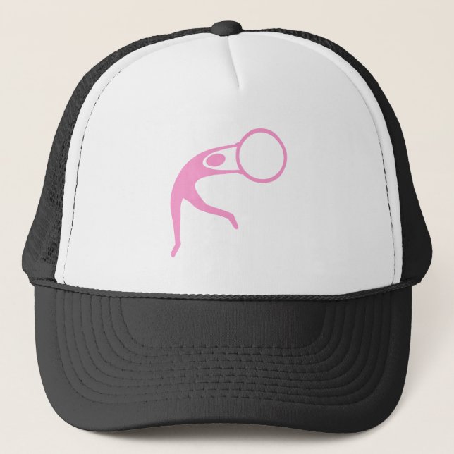 Boné Ginástica Rítmica Figura - Rosa (Frente)