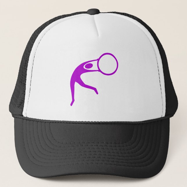 Boné Ginástica Rítmica Figura - Roxo (Frente)