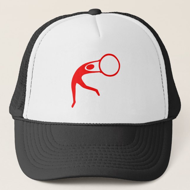 Boné Ginástica Rítmica Figura - Vermelho (Frente)