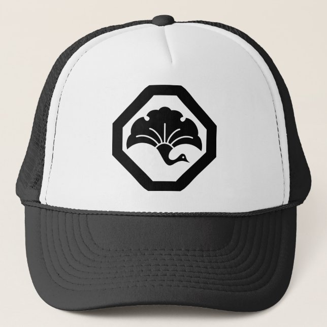 Boné Ginkgo Crane no canto cortado (Frente)