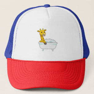 Boné Girafa com Banheira com Espuma