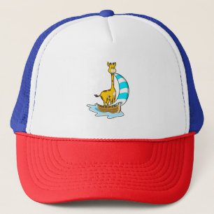 Boné Girafa com barco à vela