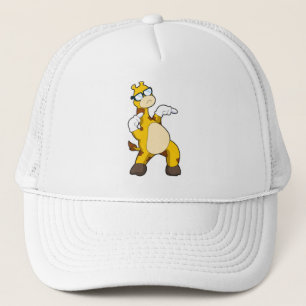 Boné Girafa com óculos de sol