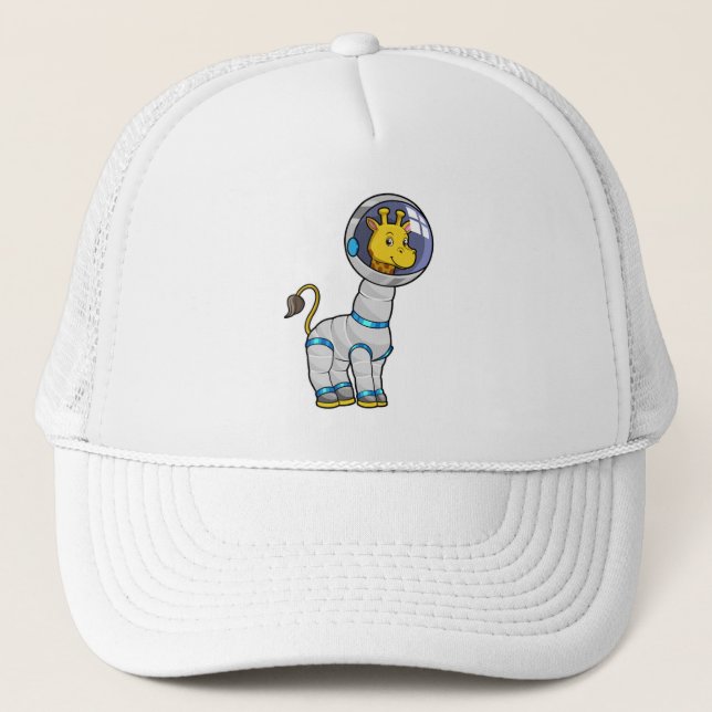 Boné Girafa como astronauta na esfera de vidro (Frente)