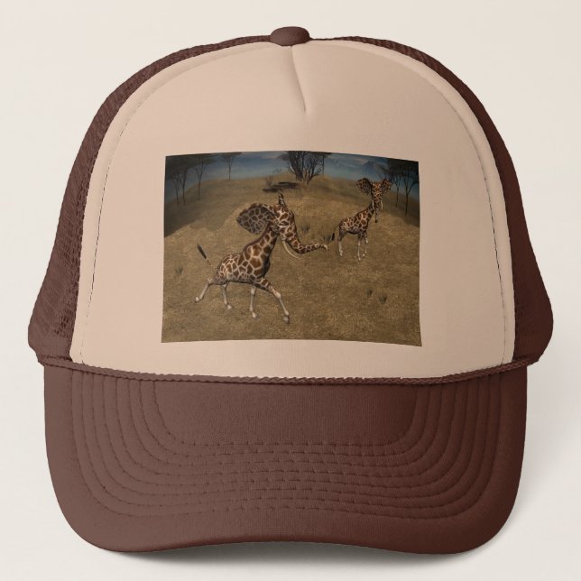 Boné Girafas de elefante giratório (Frente)