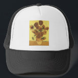 Boné Girassóis por Van Gogh<br><div class="desc">Vida Estática: Vase com Quinze Girassóis Pintura por Vincent van Gogh Por expressionismo não é simplesmente uma forma de ver as coisas: é também uma forma de as fazer, de as pintar. Um expressionista não pinta "plano" e em tons puros - ele quebra seus tons e os aplica com uma...</div>