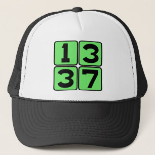 Boné gíria de internet 1337 Leet Leetspeak Eleet Meme
