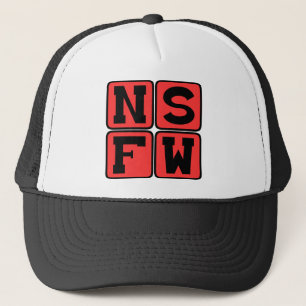 Boné Gíria de Internet NSFW Não Segura para Trabalho Fr