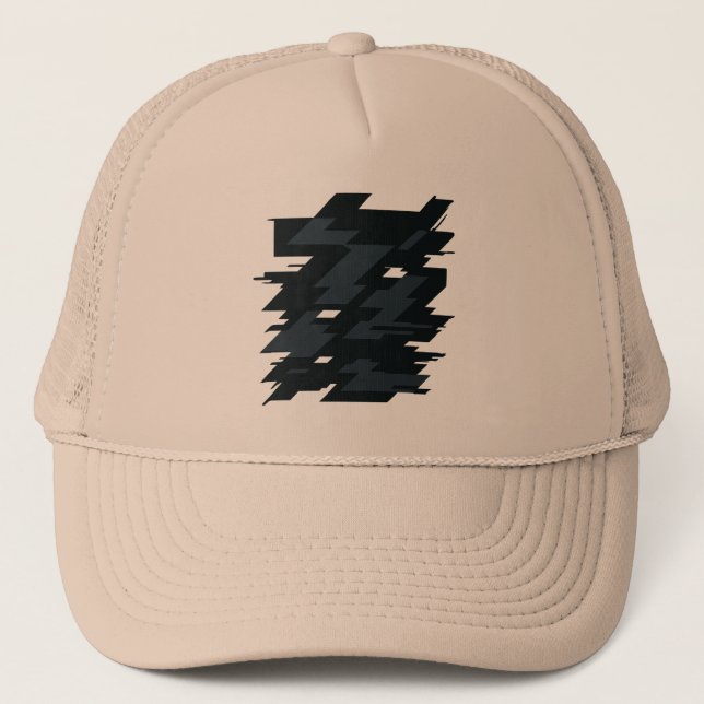 Boné Glitch Art Trucker Hat (Frente)