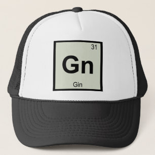 Boné Gn - Símbolo de Mesa Periódica de Química de Gi