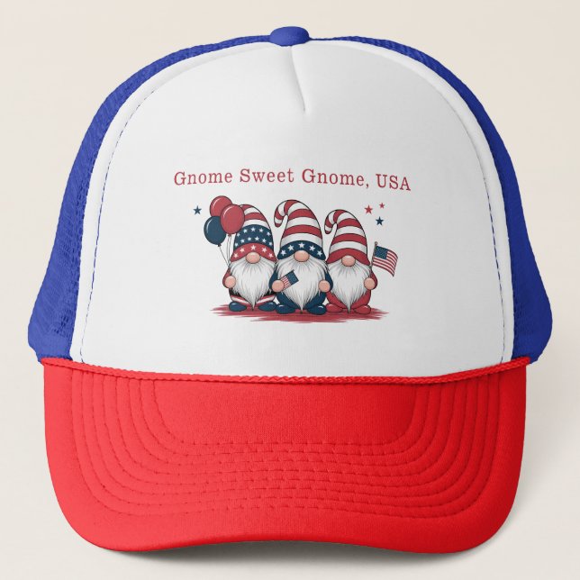 Boné Gnomos Patrióticos Quarto de julho (Frente)