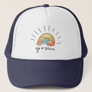 Boné Go and Shine Sunshine Graphic Trucker Hat