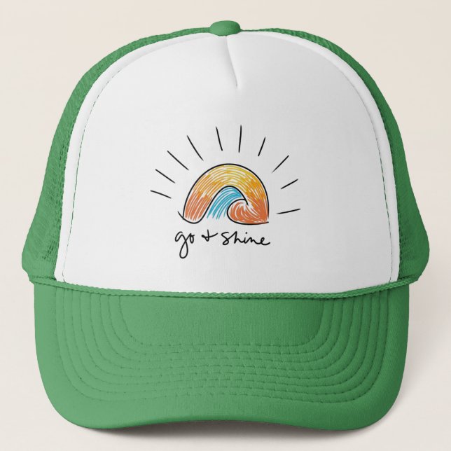Boné Go and Shine Sunshine Graphic Trucker Hat (Frente)