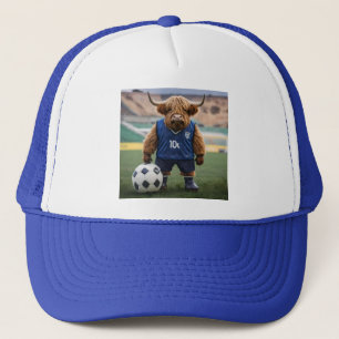 Boné "Goal-Getter: Uma Vaca do Planalto Vestida para o 