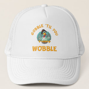 Boné Gobble Til You Wobble Engraçado Turquia Ação De