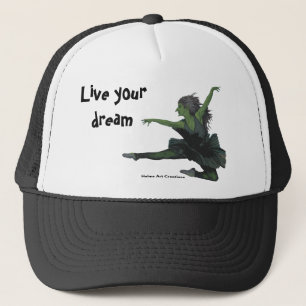 Boné Goblin Girl Balé Dancing Fantasy Art Trucker Hat