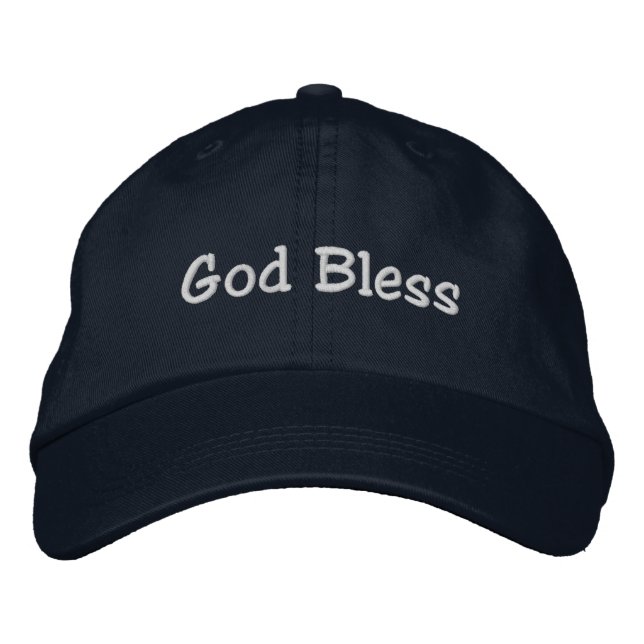Boné God Bless Chapéu - Azul (Frente)