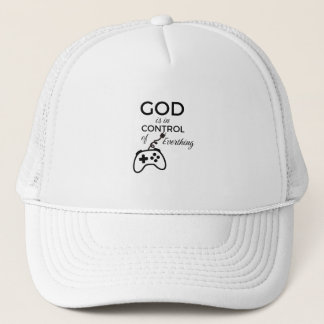 Boné God Is In Control Christian Baseball Cap - Embroid