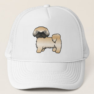Boné Gold With Black Mask Shih Tzu Cute Cartoon Dog